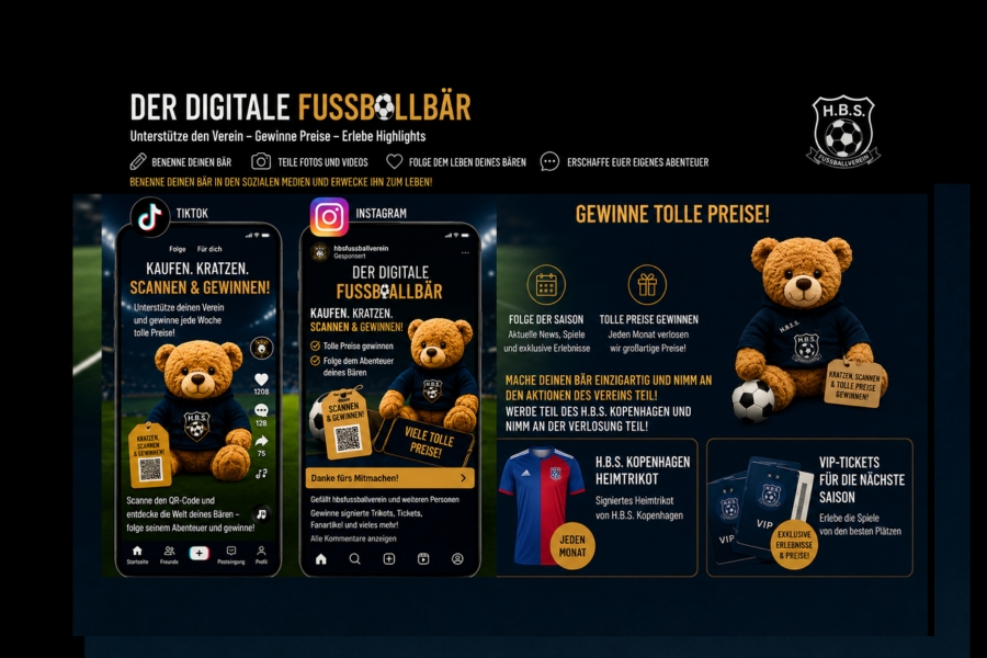 Digitaler Teddybär – Fundraising für Fußballvereine
